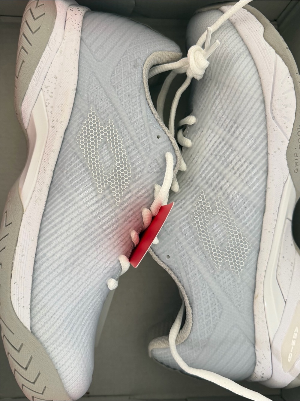 New Women’s LOTTO Mirage 300 III SPD White/Vapor Gray Tennis Shoes